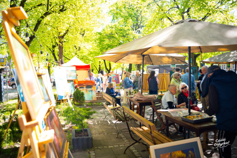 Plener artystyczny przy Galerii Schron w Giżycku