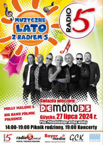 Muzyczne lato z radiem 5 w Giżycku 2025