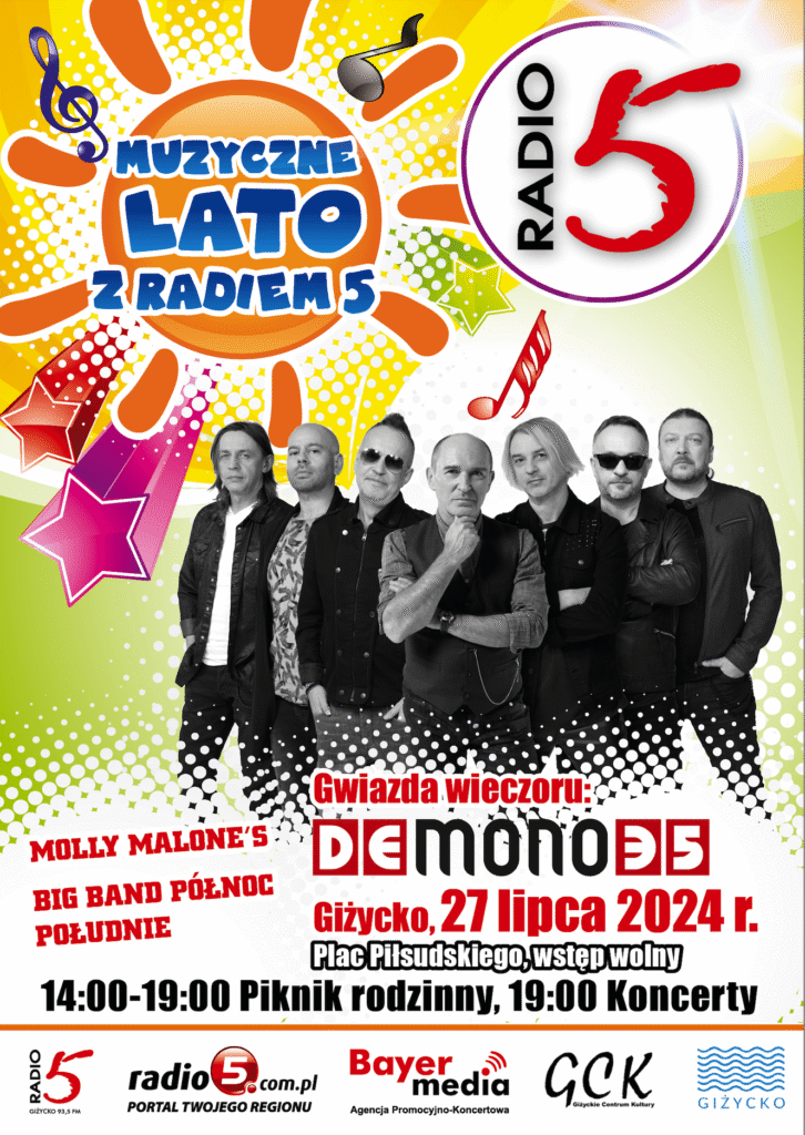 Muzyczne lato z radiem 5 w Giżycku 2025