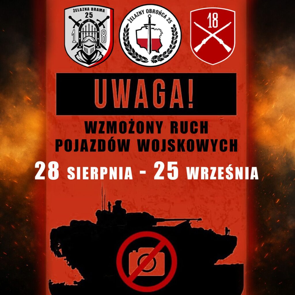 Pojazdy wojskowe na drodze