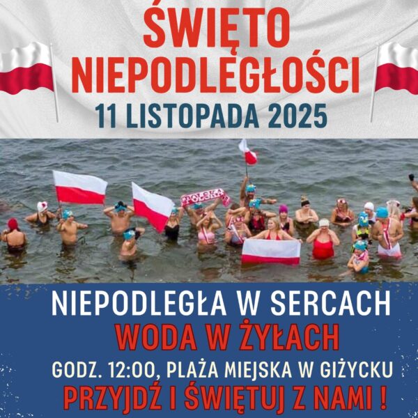 📅 11.11.2025📍 Plaża Miejska Giżycko11 listopada z Giżyckim Klubem Morsów Zimny Ptak