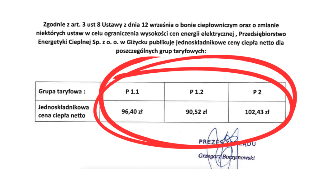 Bon ciepłowniczy nie dla Giżycka? Spokojnie – mamy po prostu tanie ogrzewanie