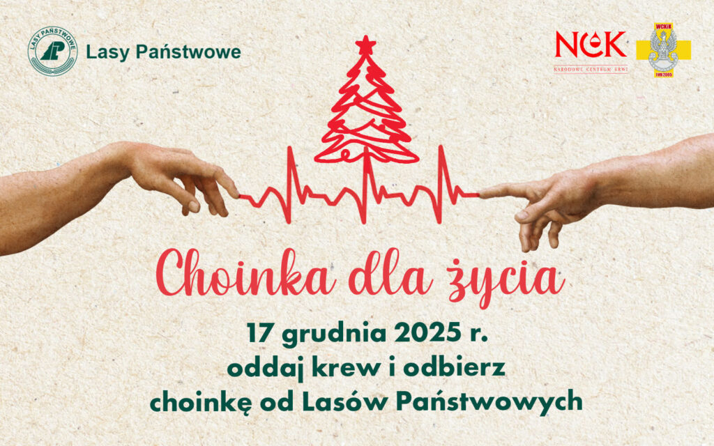 📅 18.12.2025📍 ul. Bohaterów Westerplatte 4Choinka dla życia w Giżycku – oddaj krew 18 grudnia i odbierz świąteczne drzewko