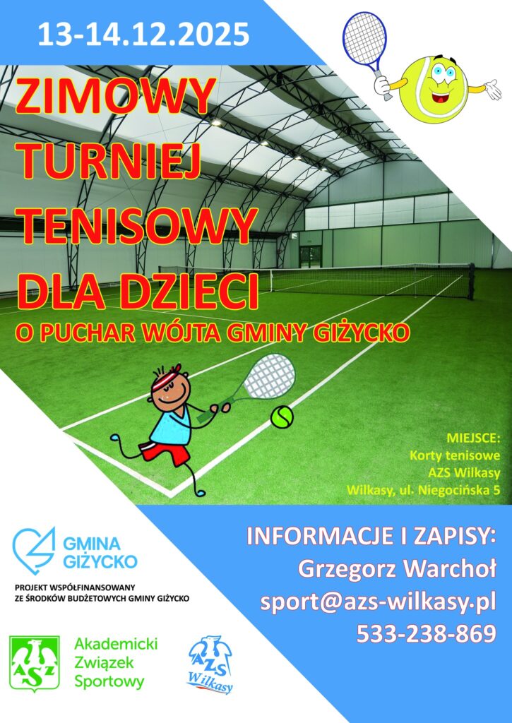 📅 13.12.2025📍 AZS WilkasyZimowy Turniej Tenisowy w AZS Wilkasy – sportowe emocje już 13–14 grudnia