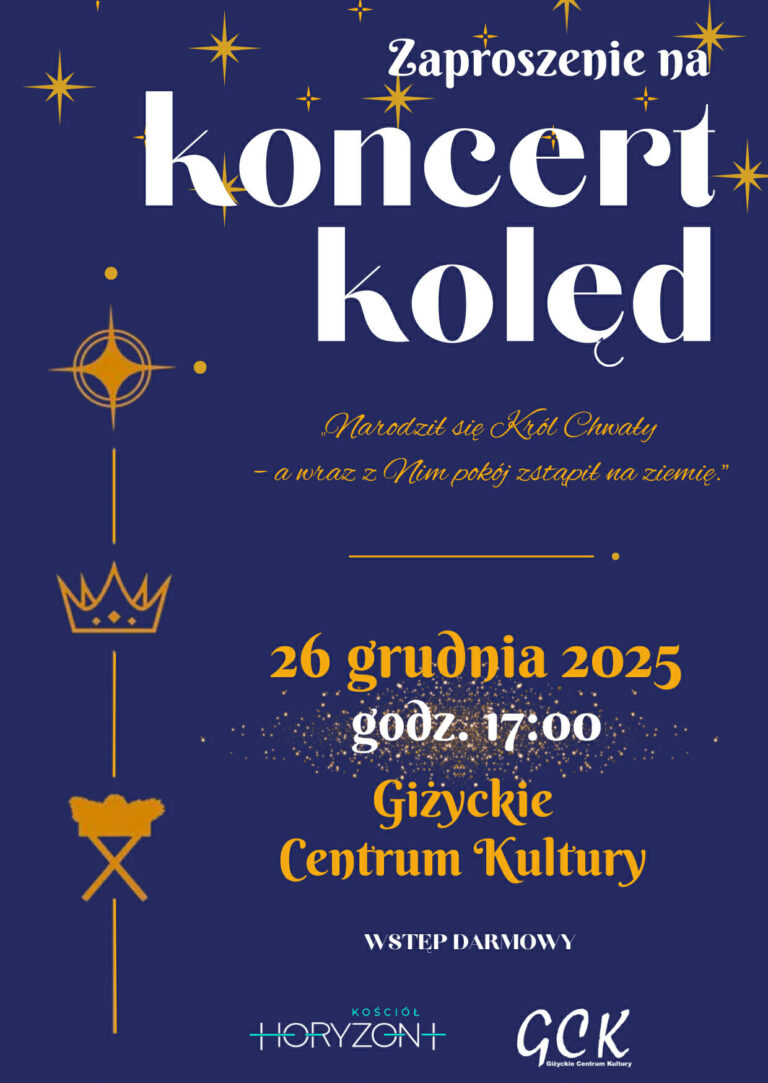 Koncert kolęd w Giżycku. Świąteczny wieczór z muzyką