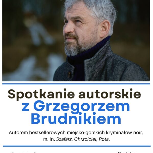 Kryminał noir w Giżycku. Spotkanie z autorem bestsellerów Grzegorzem Brudnikiem już 22.01