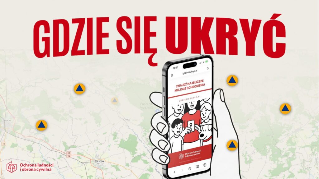 Nowa aplikacja „Gdzie się ukryć”. Punkty schronienia zawsze pod ręką