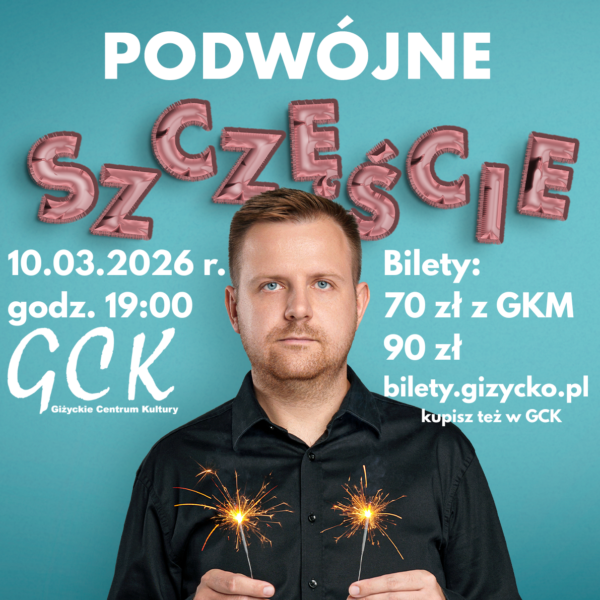 Adam Sobaniec w Giżycku – Stand-up Comedy📅 10.03.2026📍 Giżyckie Centrum Kultury