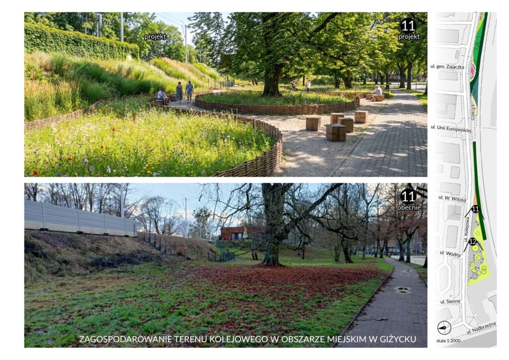 Co dalej z terenami przy torach w Giżycku? Miasto pokazuje pierwszy kierunek zmian i koncepcję parku linearnego