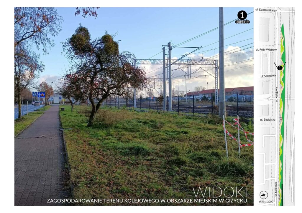 Co dalej z terenami przy torach w Giżycku? Miasto pokazuje pierwszy kierunek zmian i koncepcję parku linearnego