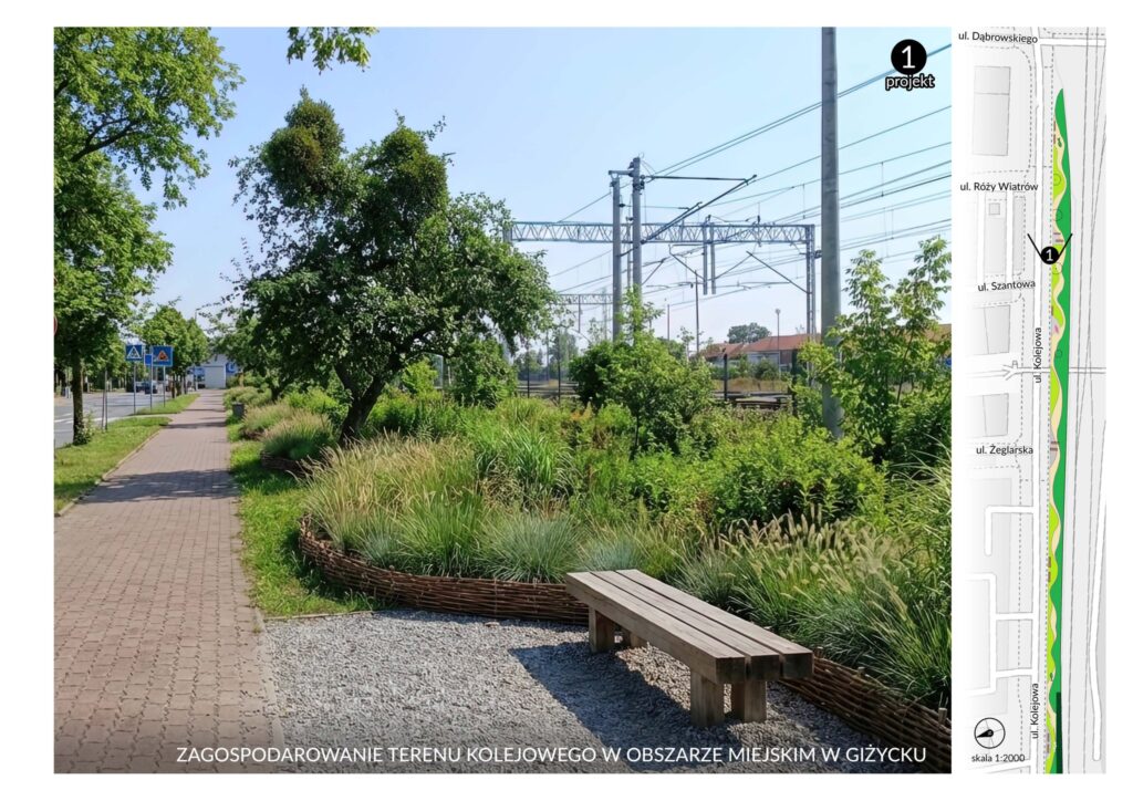 Co dalej z terenami przy torach w Giżycku? Miasto pokazuje pierwszy kierunek zmian i koncepcję parku linearnego