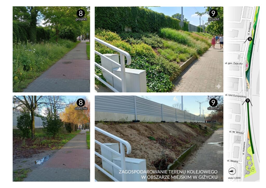 Co dalej z terenami przy torach w Giżycku? Miasto pokazuje pierwszy kierunek zmian i koncepcję parku linearnego