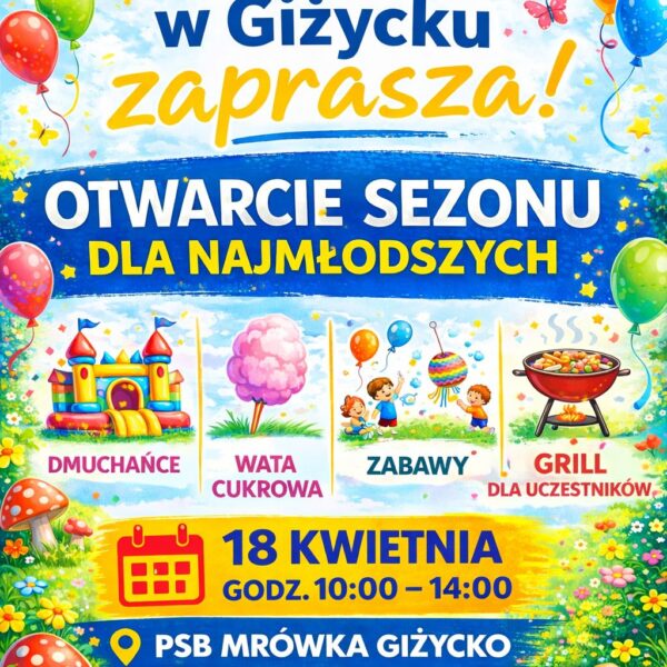 Otwarcie sezonu dla najmłodszych w PSB Mrówka Giżycko