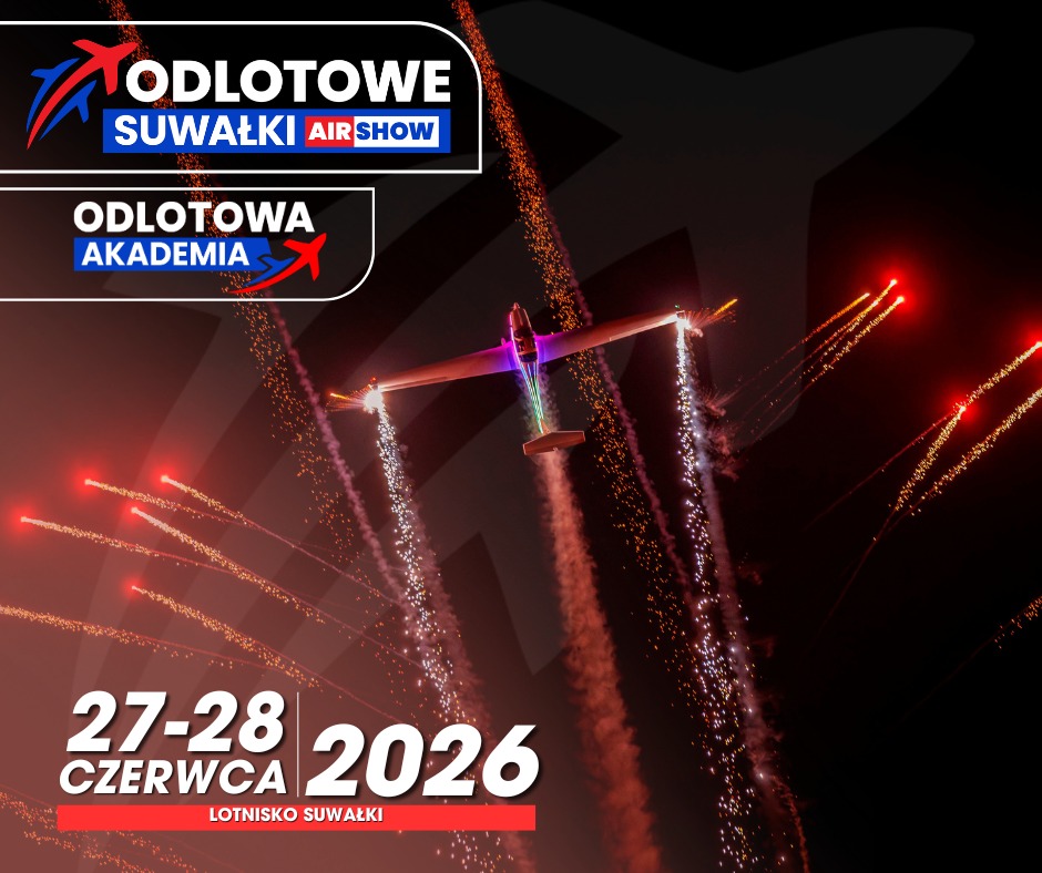 Grafika promująca Odlotowe Suwałki Air Show 2026