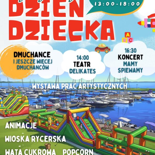Artystyczny Dzień Dziecka w Giżycku. Rodzinne atrakcje, teatr i koncert w Ekomarinie
