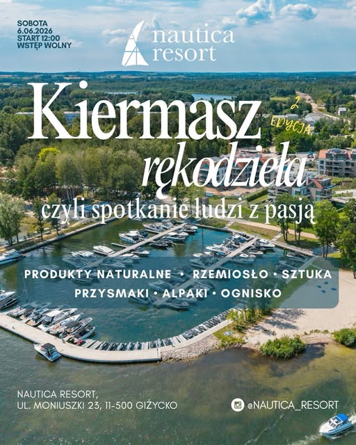 Kiermasz rękodzieła w Nautica Resort. Regionalne przysmaki, rzemiosło, sztuka i alpaki w Giżycku
