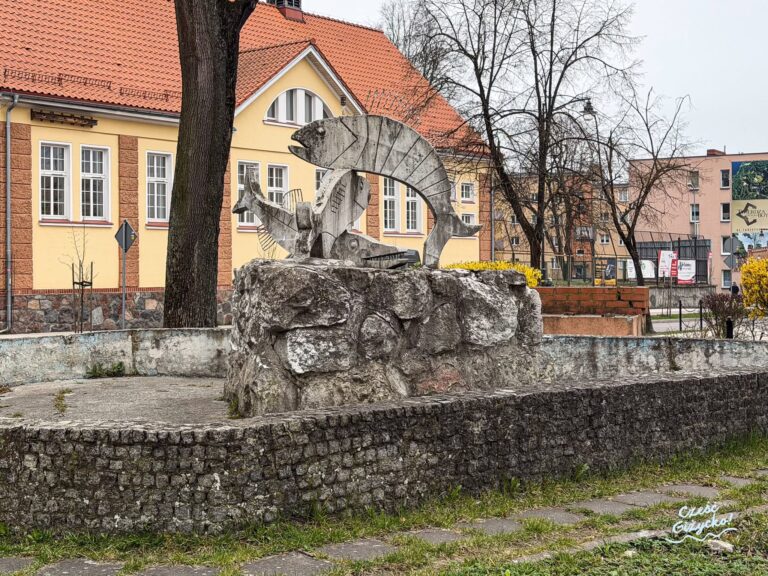 Fontanna Trzy Rybki w Giżycku