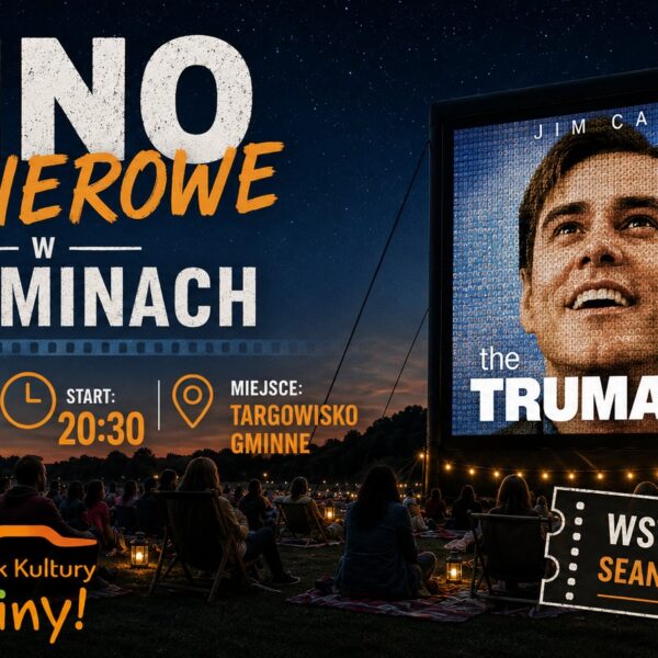 Kino Plenerowe w Wydminach. Bezpłatny seans „Truman Show” pod gołym niebem
