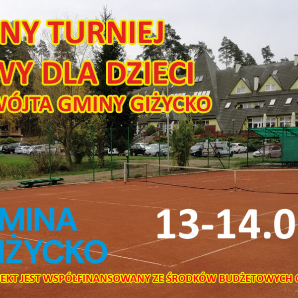Wiosenny Turniej Tenisowy dla dzieci w Wilkasach. Młodzi zawodnicy zagrają o Puchar Wójta Gminy Giżycko