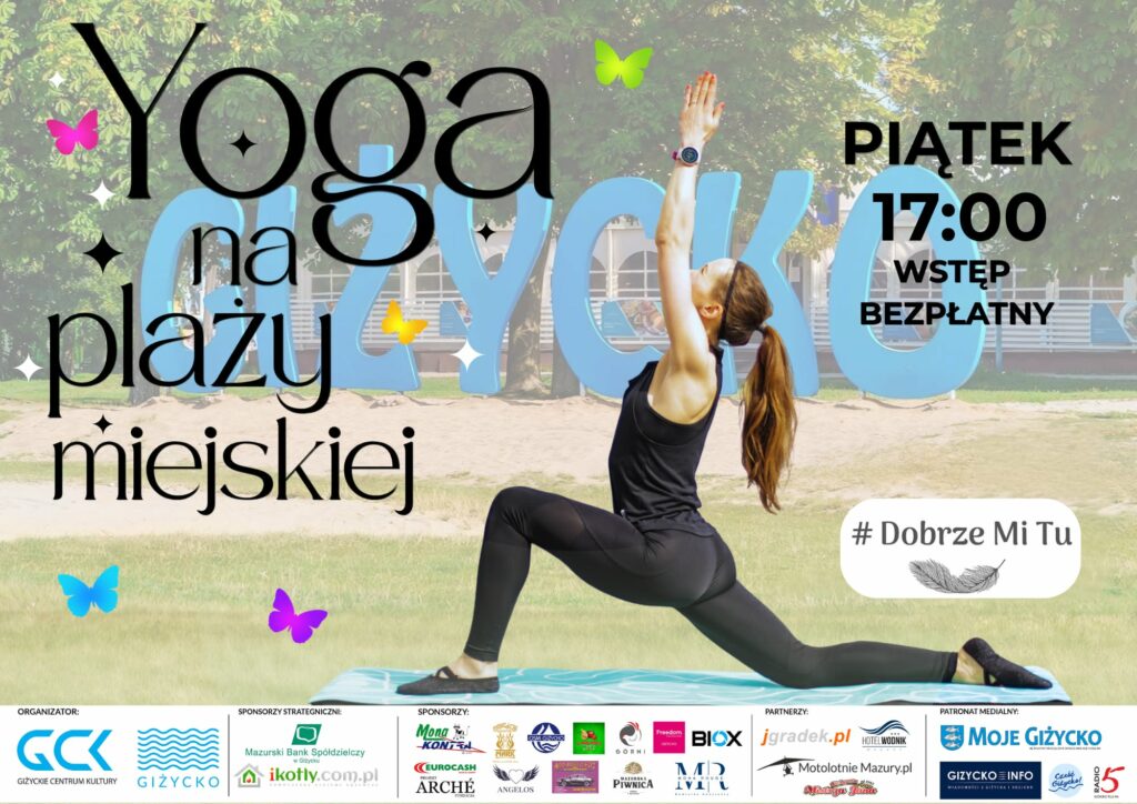 Joga na plaży miejskiej w Giżycku - grafika wydarzenia