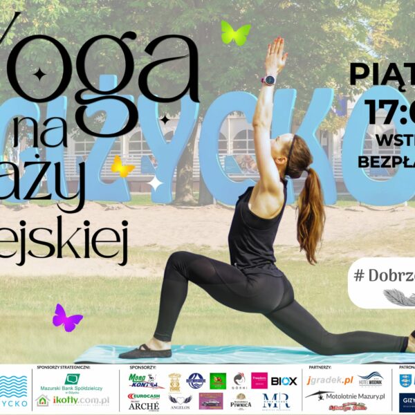 Joga na plaży miejskiej w Giżycku - grafika wydarzenia