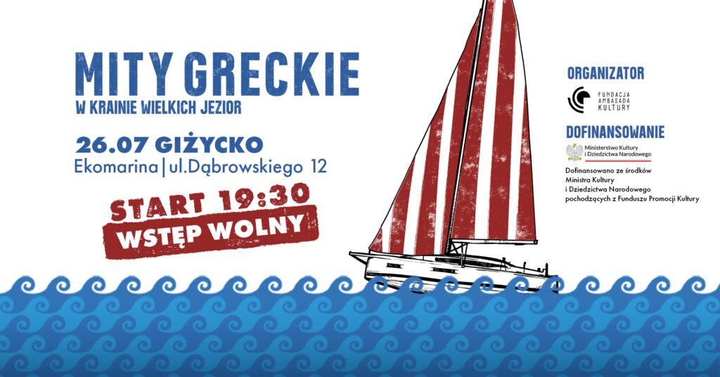 Mity Greckie w Krainie Wielkich Jezior w Giżycku - grafika wydarzenia