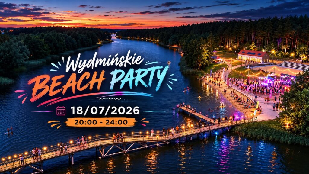 Grafika wydarzenia Wydmińskie Beach Party 18 lipca 2026