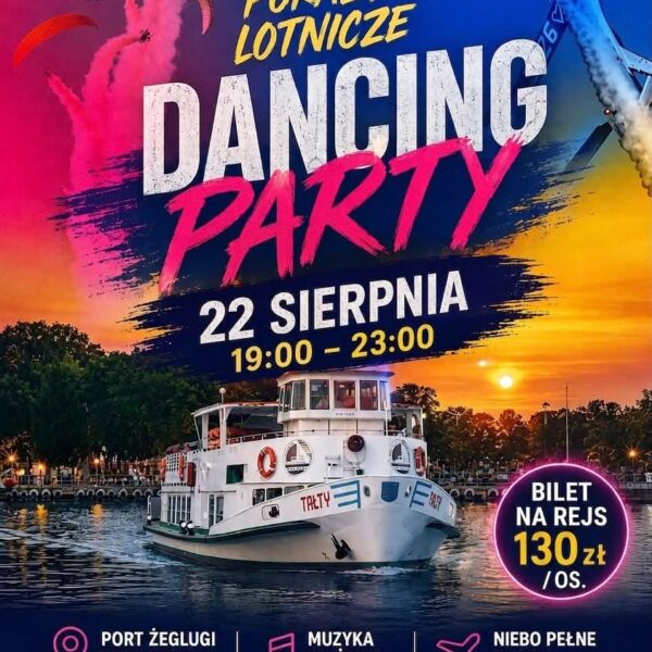 Dancing Party podczas pokazów lotniczych w Giżycku 22 sierpnia 2026