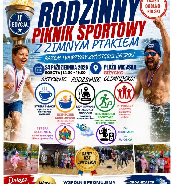 Rodzinny Piknik Sportowy z Zimnym Ptakiem Giżycko 24 października 2026