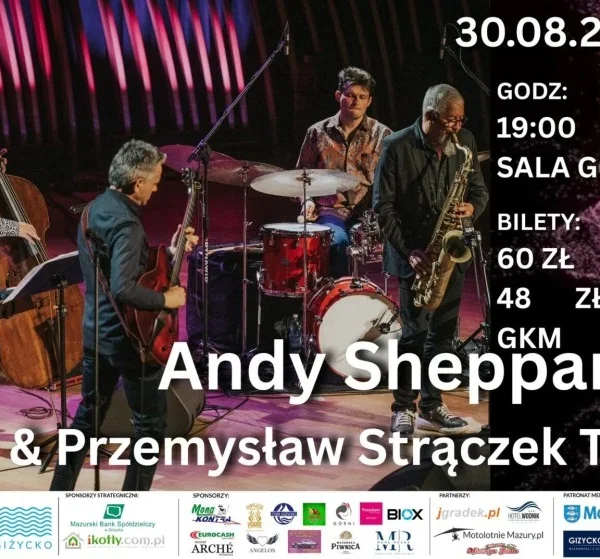 Plakat koncertu Jazzowe Pożegnanie Lata w Giżycku 30 sierpnia 2026
