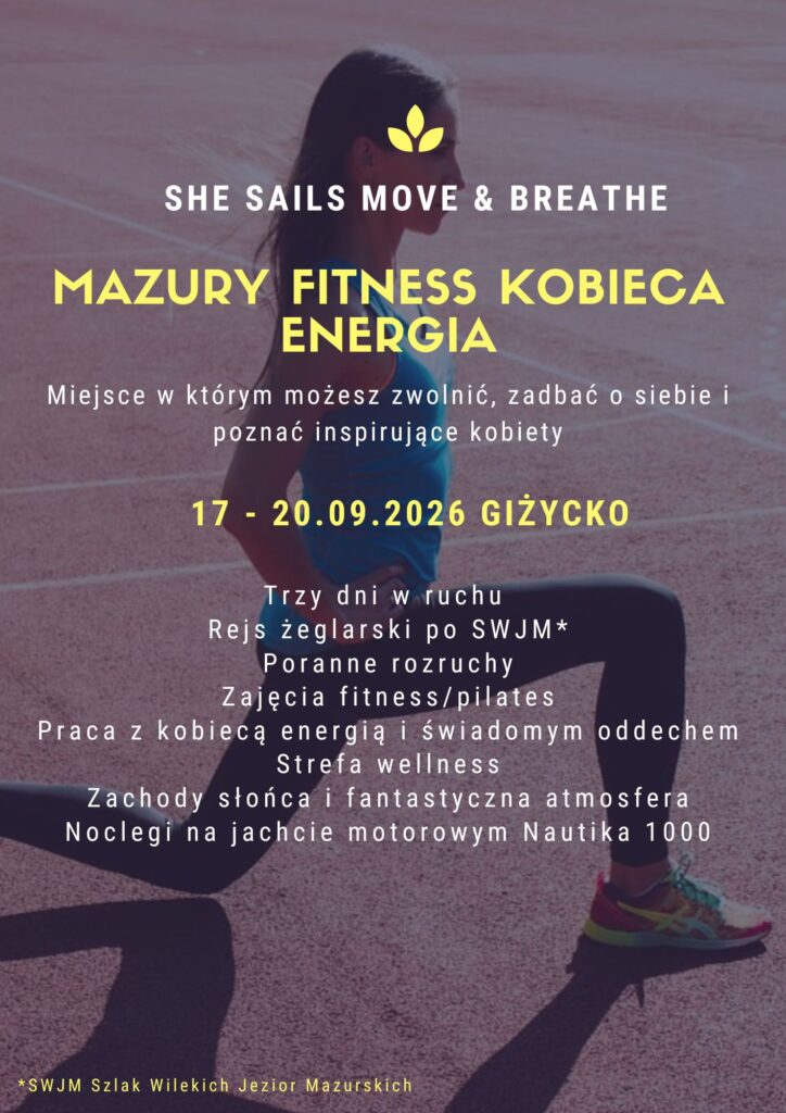 She Sails Move and Breathe w Giżycku od 17 do 20 września 2026 roku