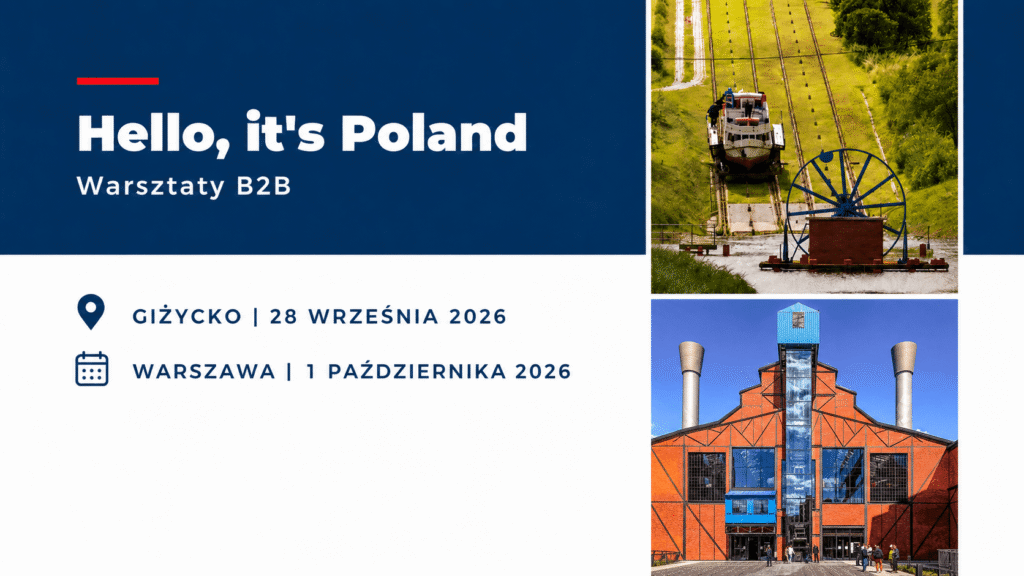 Hello, it's Poland, warsztaty B2B w Giżycku 28 września 2026 roku