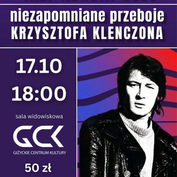 Plakat koncertu Trzy Korony 2000 w GCK 17 października 2026 roku