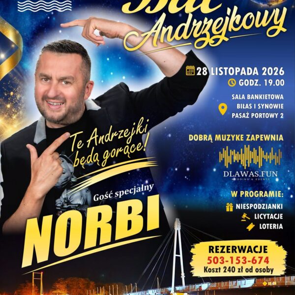 Plakat 6. Charytatywnego Balu Andrzejkowego w Giżycku