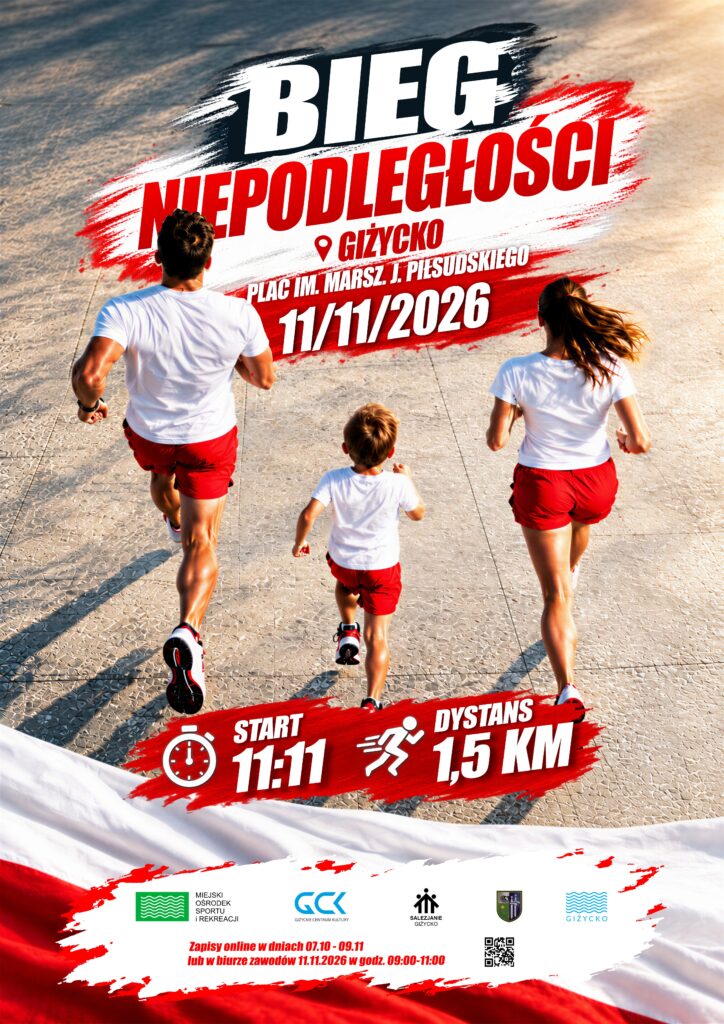 Bieg Niepodległości w Giżycku 11 listopada 2026 o 11:11